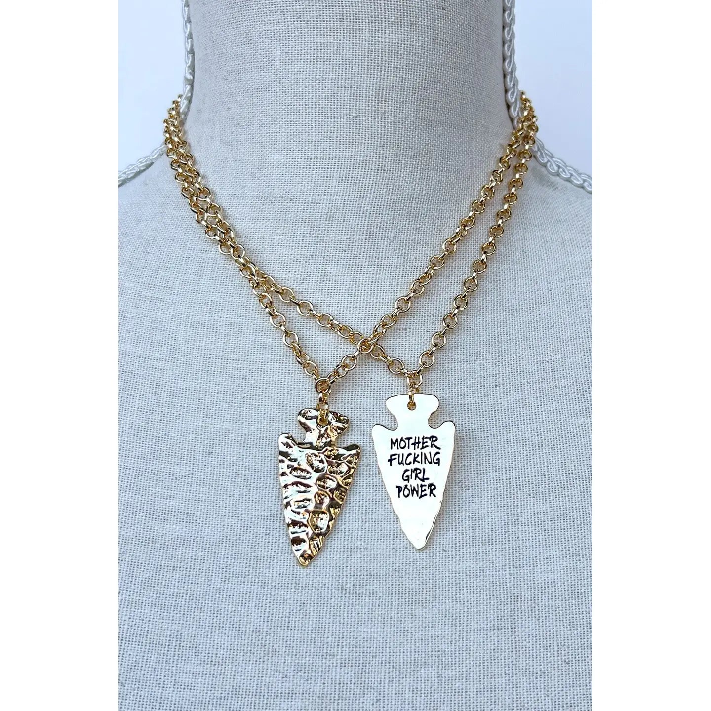 Girl Power Neck Gold