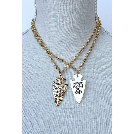 Girl Power Neck Gold