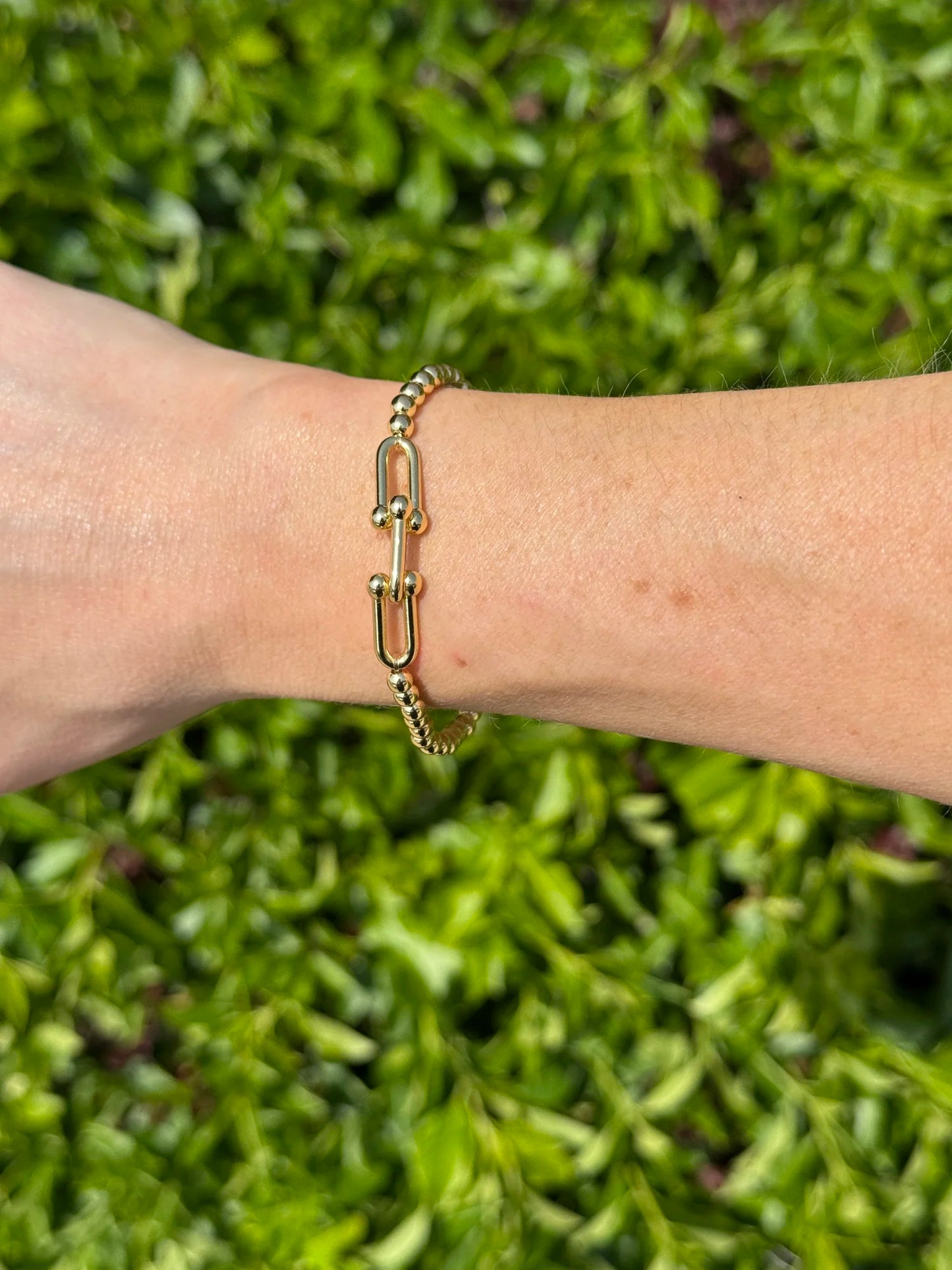 Gold Plated Stretch Bracelet