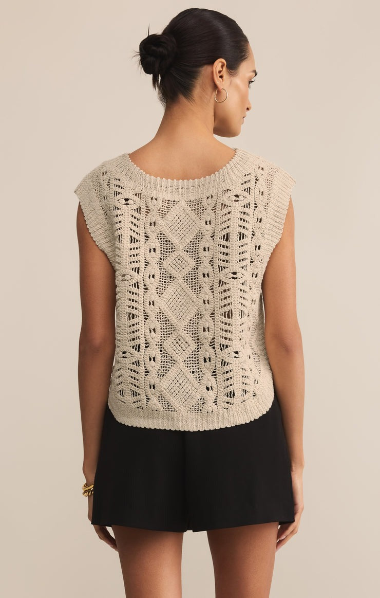 Baroque Sweater Top Crystal