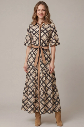 1/2 Slve Print Maxi