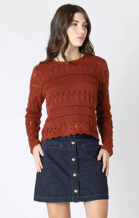 Crochet Sweater Burnt