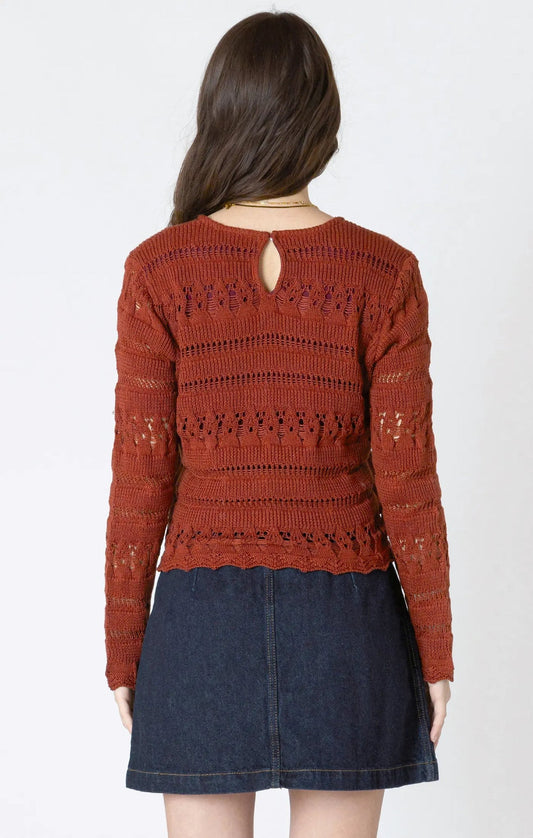Crochet Sweater Burnt