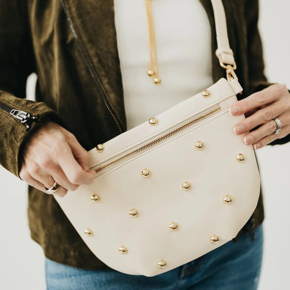 Chic Gold Stud Bag