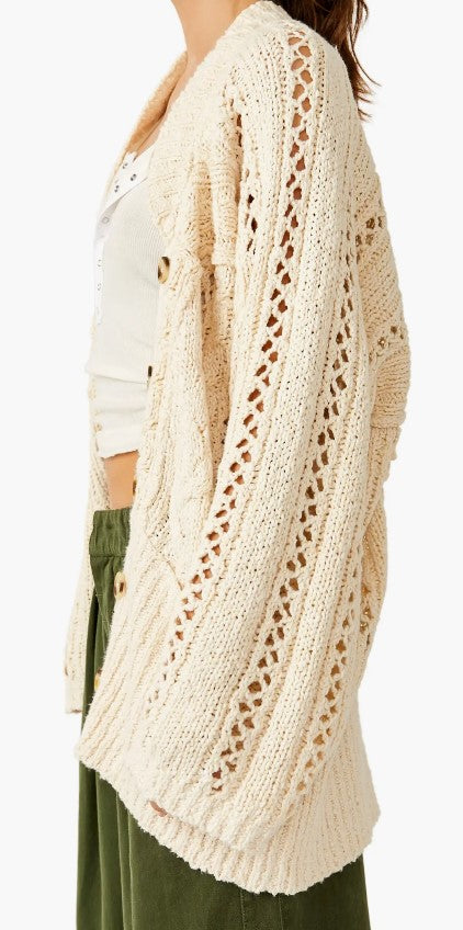 Cable Cardi Ivory F/P