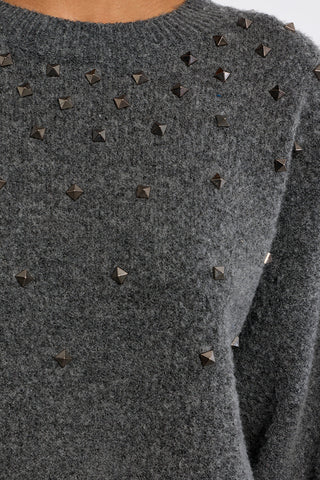 Studded Knit Sweater