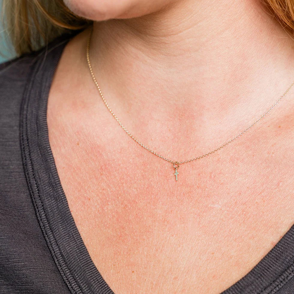 Gold Tiny Cross
