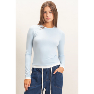 2 Color Knit Top