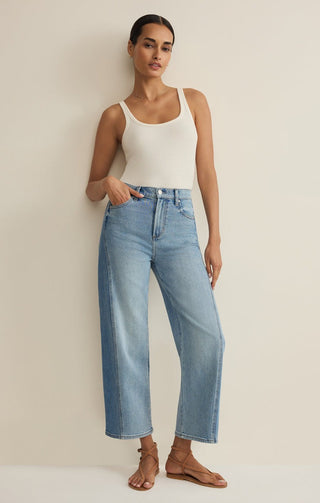 Luna High Rise Crop Bowed