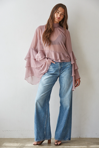 Novelty Slve Top