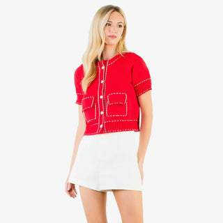 S/S Red Cardi