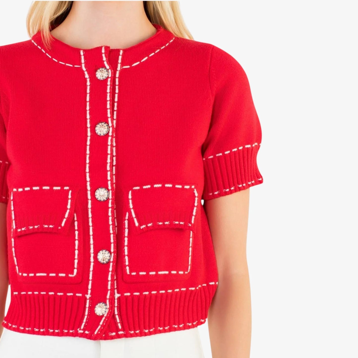 S/S Red Cardi