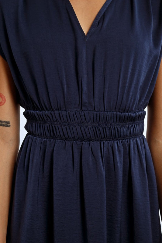 Navy Collar Dress