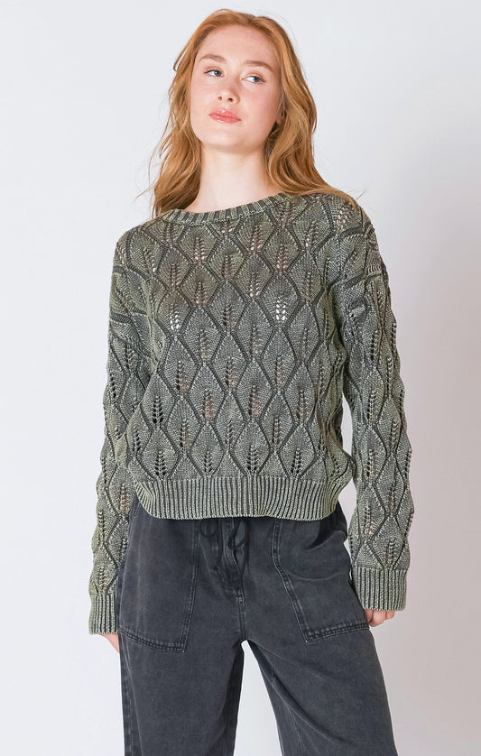 Washed Khaki Sweater