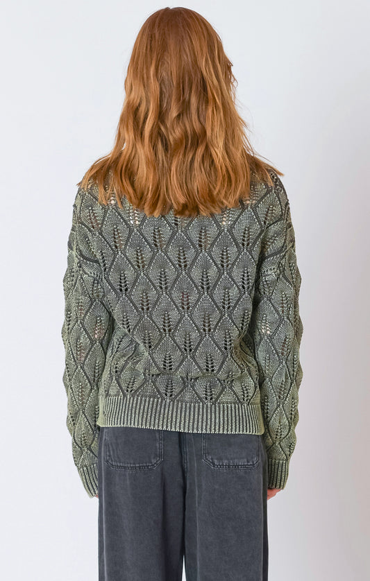 Washed Khaki Sweater
