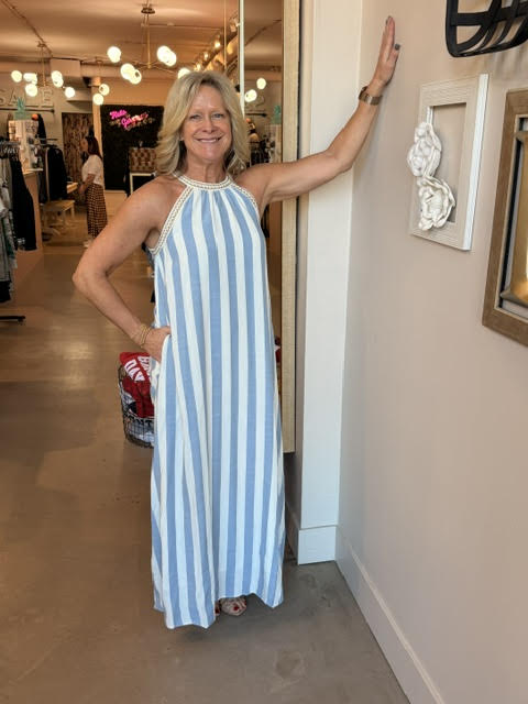 Halter Stripe Dress