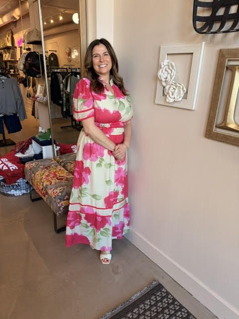Pink Floral Maxi